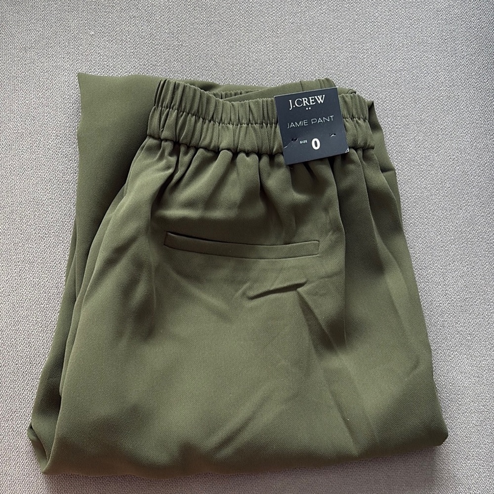 J.Crew Forest Green Jamie Trousers